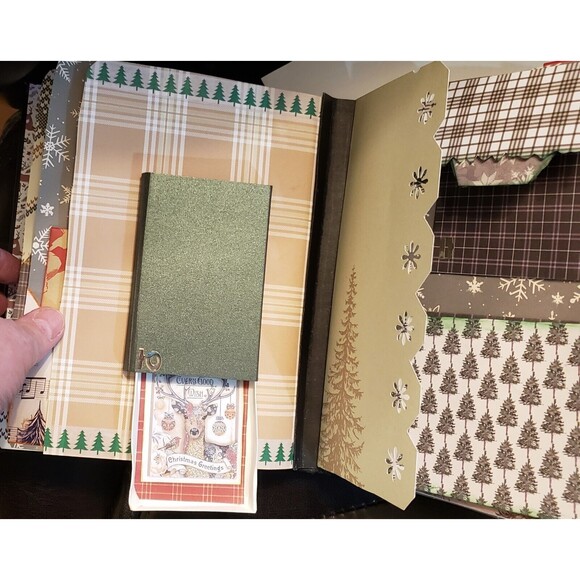 Hand Made Winter Themed Junk Journal *Includes 10 pc NEW JEWELRY* Women Girls - Picture 8 of 16